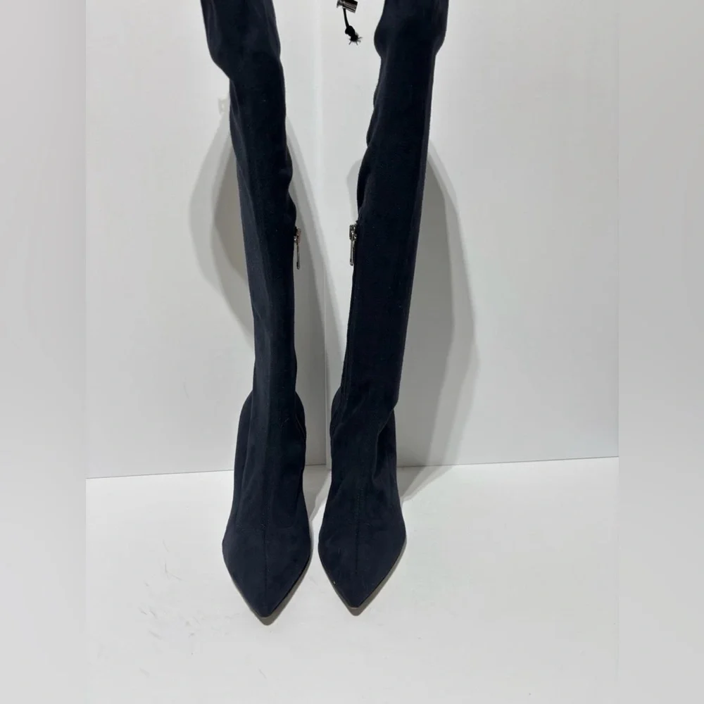 Beautiisoles By Robyn Schreiber Women’s Navy Over The Knee Boots, Size 7 M